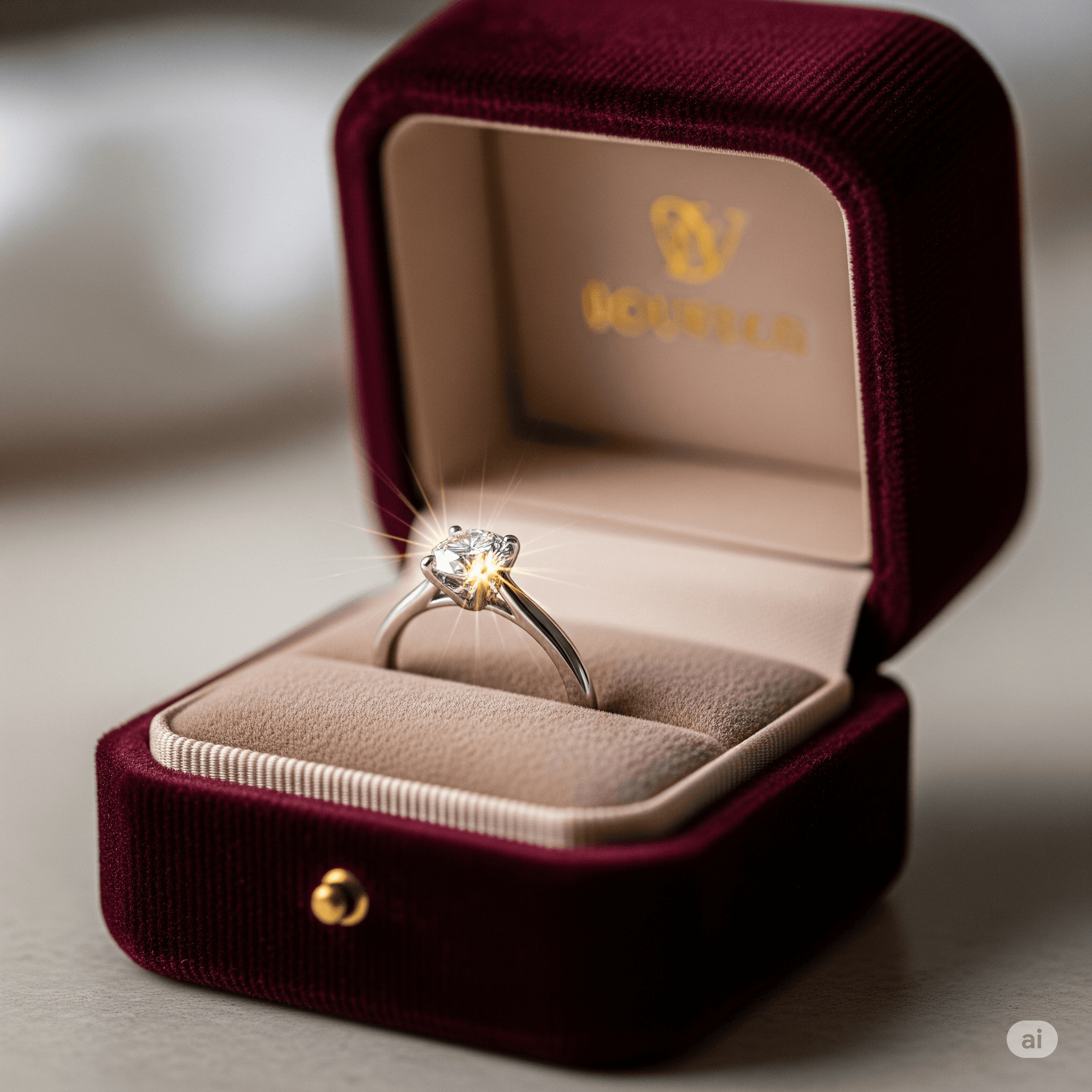 Engagement ring box